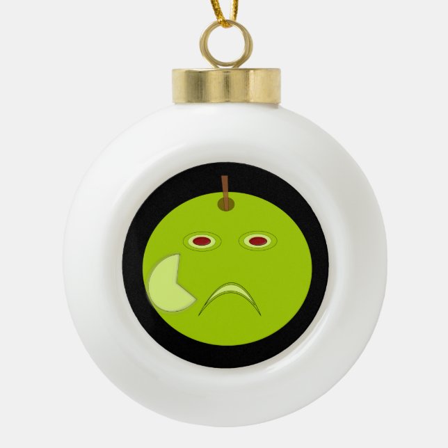 Evil Apple mit Scar Halloween Ornament (Vorderseite)