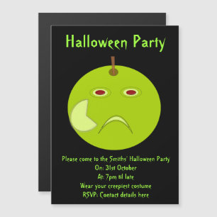 Evil Apple mit Scar Halloween-Party Invites Magneteinladung
