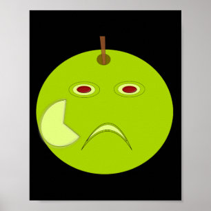 Evil Apple mit Scar Halloween Poster
