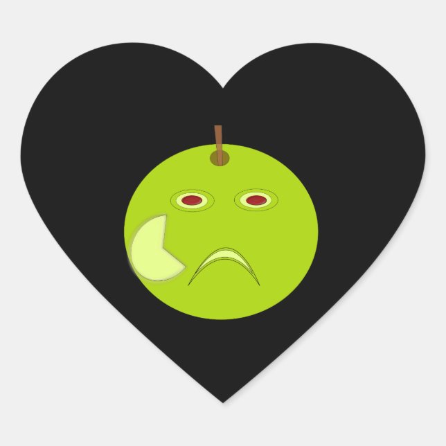 Evil Apple mit Scar Halloween Stickers (Vorderseite)