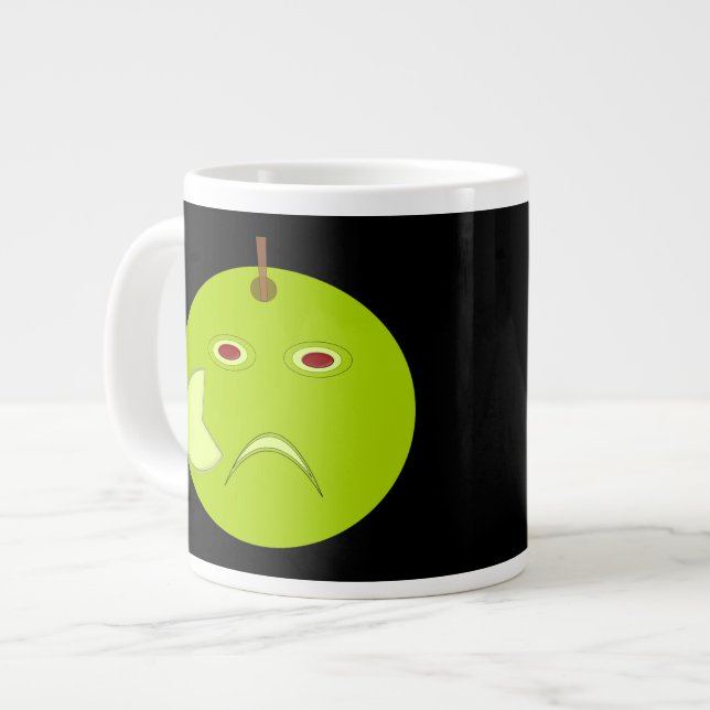 Evil Apple mit Scar Halloween-Tasse Jumbo-Tasse (Vorderseite Links)