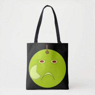 Evil Apple mit Scar Halloween Tote Bag