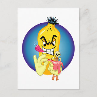 Evil Banana Peel Postkarte