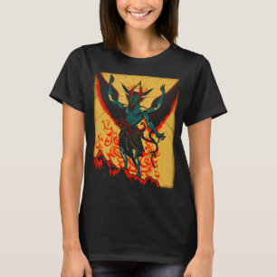 Evil Baphomet Ziege Teufel Dämon Gott mit Flügen M T-Shirt