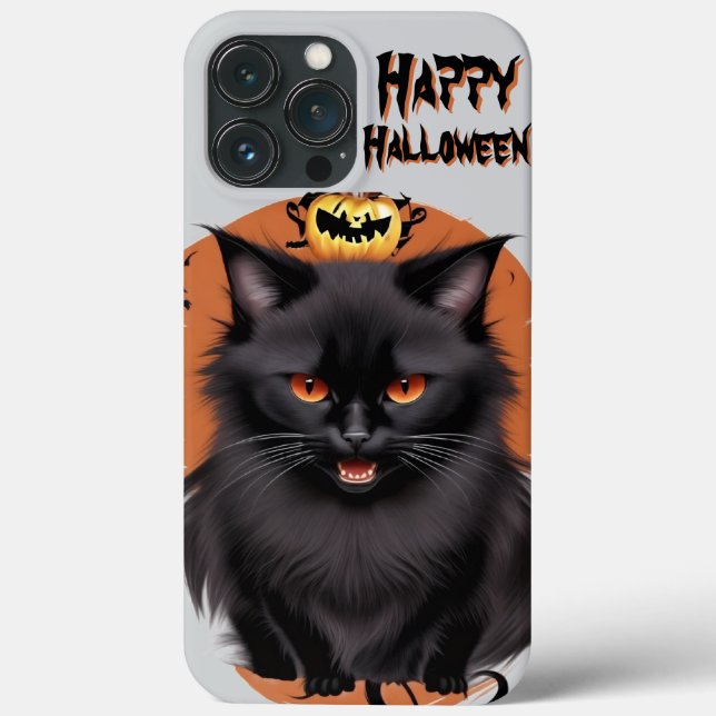 Evil Black Cat Phone Case (Rückseite)