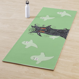 Evil Black Tree Flamme Eyes Ghosts Katzenspinne Gr Yogamatte