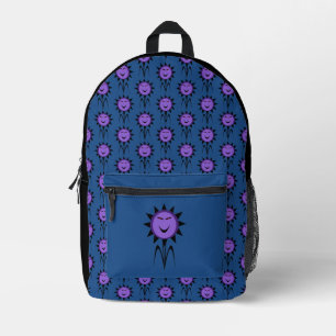 Evil Blume Kawaii Goth Halloween Bedruckter Rucksack