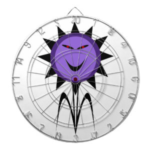 Evil Blume Kawaii Goth Halloween Dart Board Dartscheibe