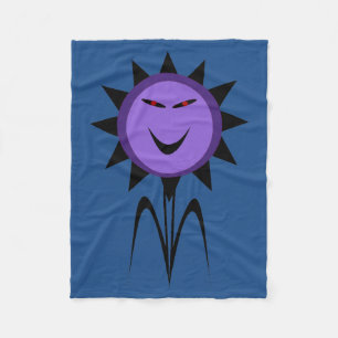 Evil Blume Kawaii Goth Halloween Fleece Blanket