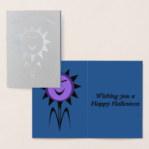 Evil Blume Kawaii Goth Halloween Foil Card Folienkarte