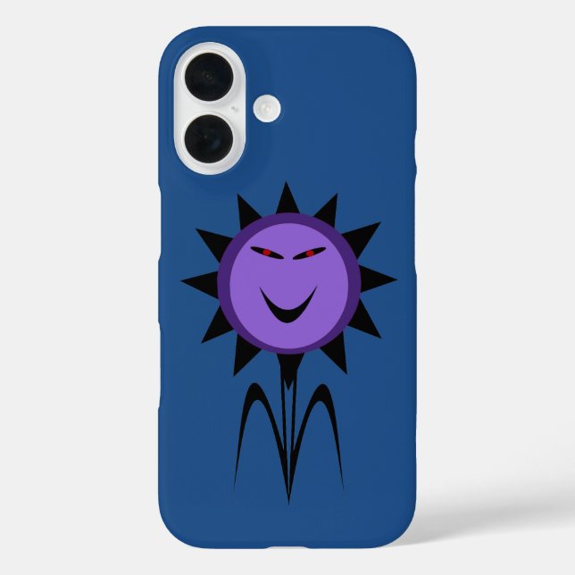 Evil Blume Kawaii Goth Halloween iPhone Case (Rückseite)