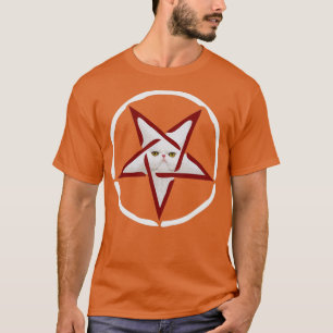 Evil Cat Funny Inverted Pentagram Satanic Joke Occ T-Shirt