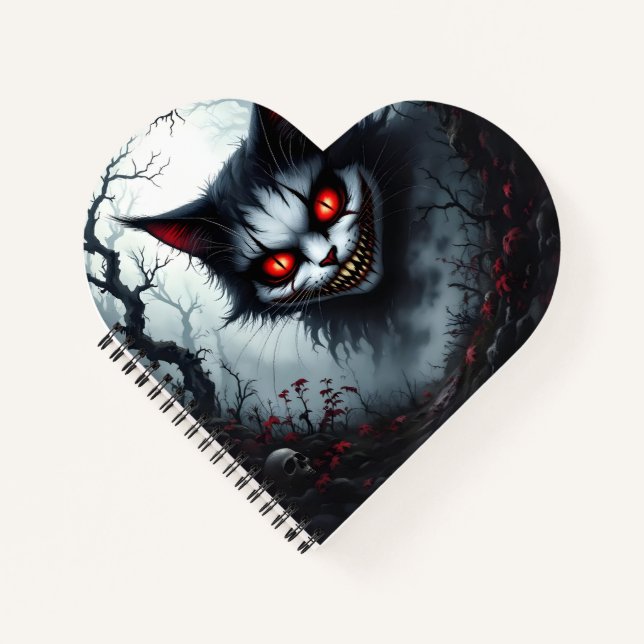 Evil Cat Notebook Notizbuch (Vorderseite)