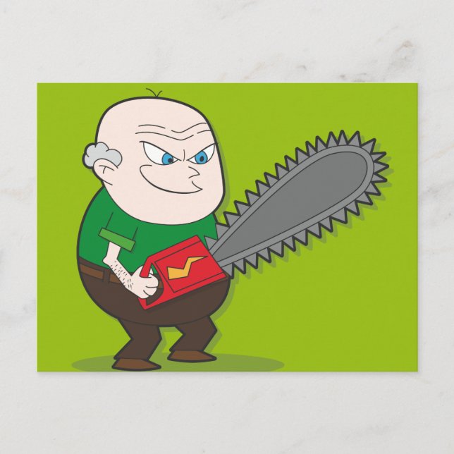 Evil Chainsaw man Postkarte (Vorderseite)