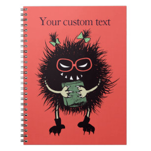 Evil Character Gothic Book Lover Notizblock