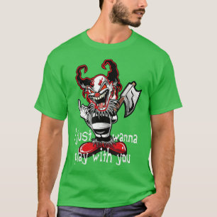 Evil Clown Horror Wollte ich Beängstigend Hallowee T-Shirt