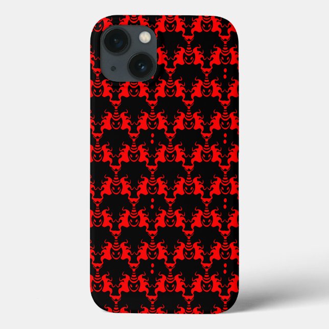 Evil Clown-Interlocking-Muster Case-Mate iPhone Hülle (Rückseite)