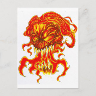 Evil Demon Art Postkarte
