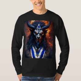 Evil Demonic Israel Demon mit israelischer Flagge T-Shirt