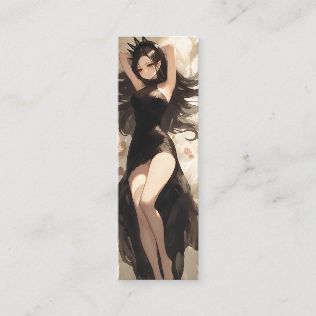 Evil Elf Queen Anime Mini Visitenkarte (Vorderseite)