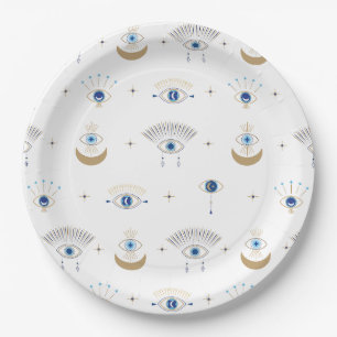 Evil Eye 9" Papierplatte Pappteller