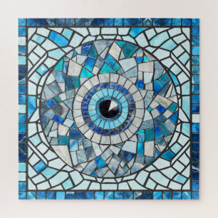 Evil Eye Amulet Mosaik Art Puzzle