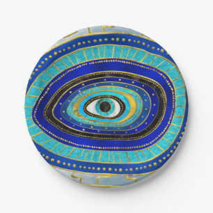 Evil Eye Amulet Ornament Pappteller