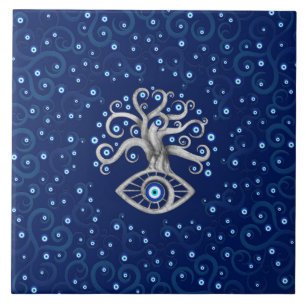Evil Eye Amulet Tree Fliese