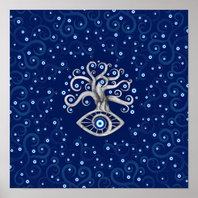 Evil Eye Amulet Tree Poster (Vorne)