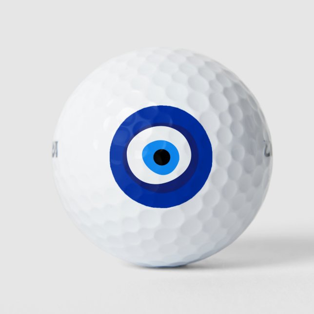 evil eye ancient symbol antiquity talisman superst golfball (Vorderseite)