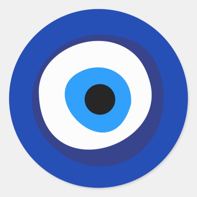 evil eye ancient symbol antiquity talisman superst runder aufkleber (Vorderseite)
