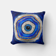 Evil Eye Aquarellfarbe und Gold