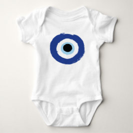 Evil Eye Artistic Blau Griechisch Baby Strampler