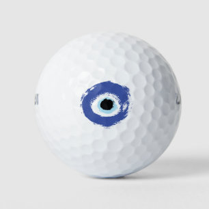Evil Eye Artistic Blau Griechisch Golfball