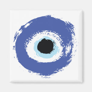Evil Eye Artistic Blau Griechisch Magnet