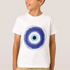 Evil Eye Artistic Blau Griechisch T-Shirt