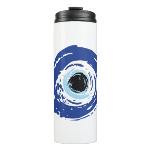Evil Eye Artistic Blau Griechisch Thermosbecher