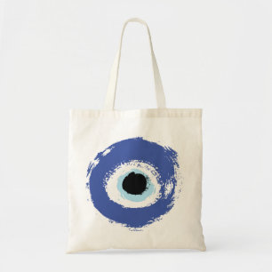 Evil Eye Artistic Blau Griechisch Tragetasche