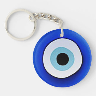 Evil Eye-bedruckter runder Acrylic-Schlüsselanhäng Schlüsselanhänger