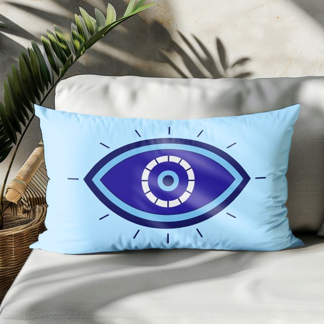 Evil Eye Blue Boho Decor Accent Throw  Lendenkissen (Von Creator hochgeladen)