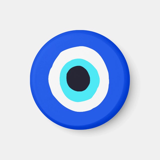 Evil Eye Blue Lucky Symbol Magnet (Vorne)