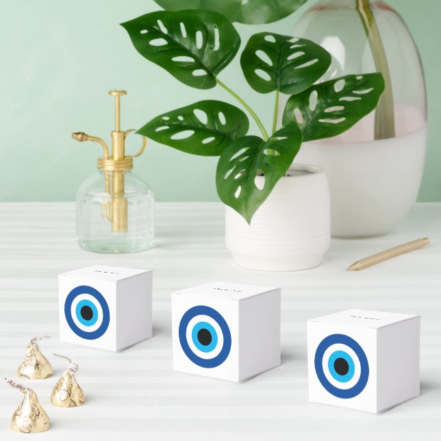 Evil Eye Blue Mati Glück & Schutz Hochzeitsfeier Geschenkschachtel (Zahlreiche)