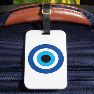 Evil Eye Blue Mati Glück & Schutz Symbol Reise Gepäckanhänger