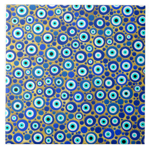 Evil Eye Charm Muster Fliese