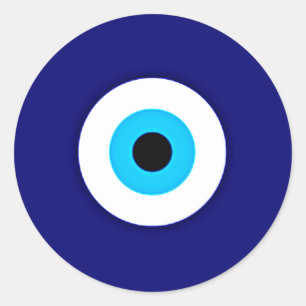 Evil Eye Charm Runder Aufkleber