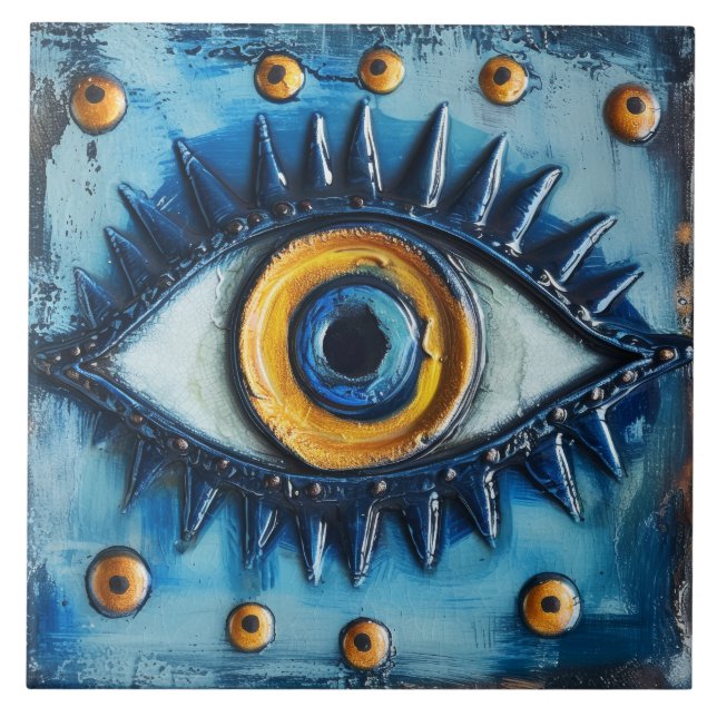 Evil Eye Fliese (Vorderseite)
