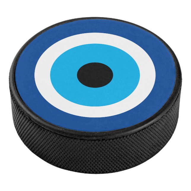 Evil Eye Glück Symbol Eishockey Puckdesign Eishockey Puck (3/4)