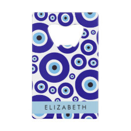 Evil Eye, Greek Eye, Turkish Eye, Mati, Your Name Geldbeutel Flaschenöffner