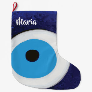 Evil Eye Großer Weihnachtsstrumpf