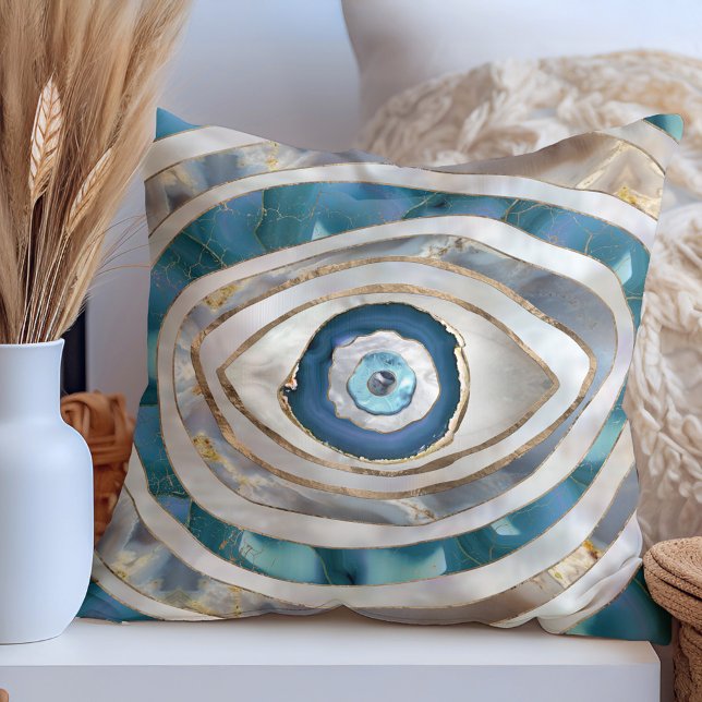 Evil Eye Mineralien und Gold Kissen (Von Creator hochgeladen)